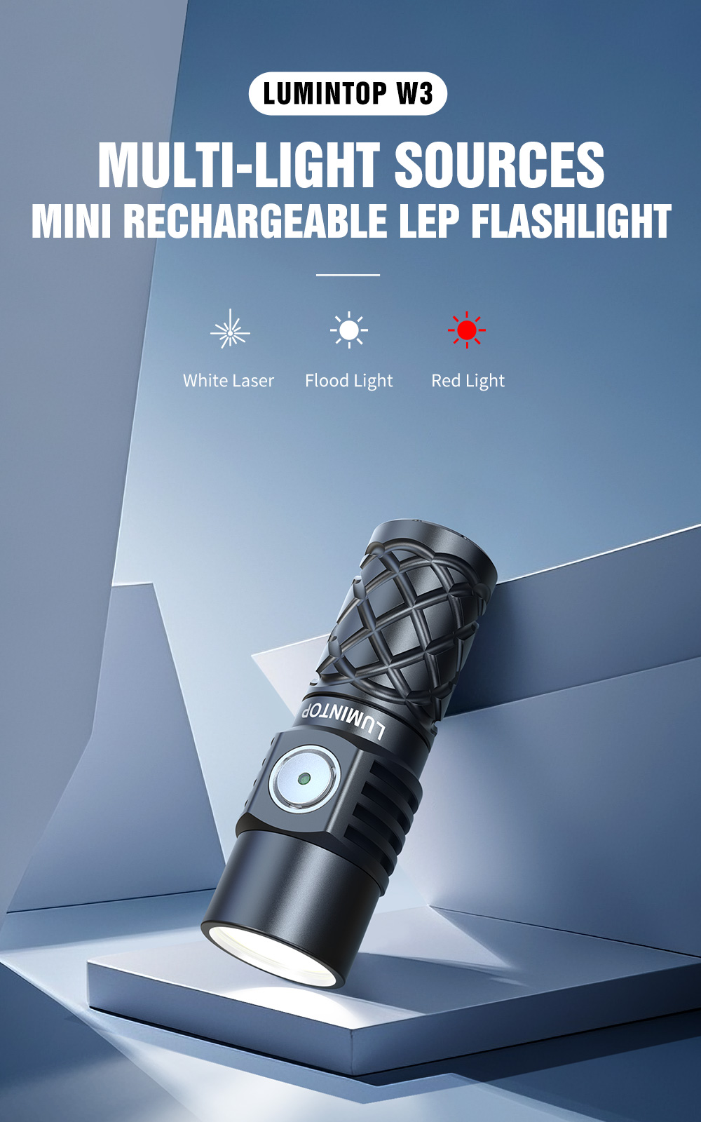 NEW ARRIVAL] The Lumintop W3, a mini LEP flashlight, integrates a