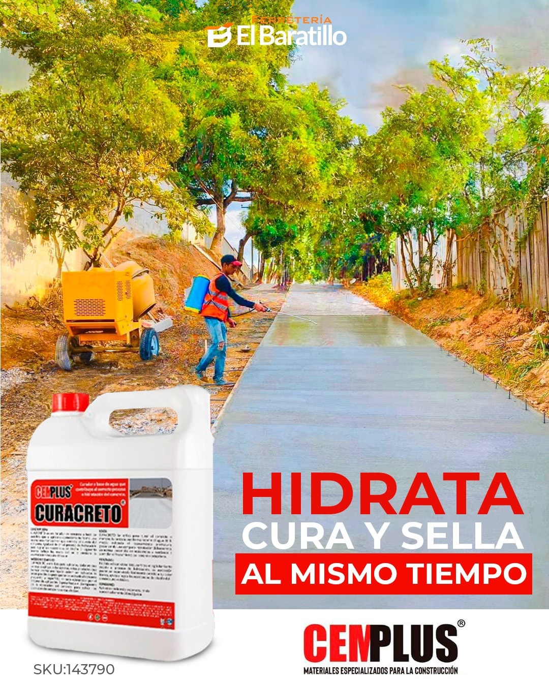 El Baratillohn - 💧🧱 Curador Base Agua Cemplus – Galón ... | Facebook
