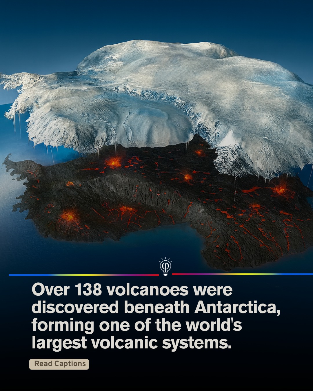 Fact - Scientists have discovered 138 volcanoes hidden beneath the West ...