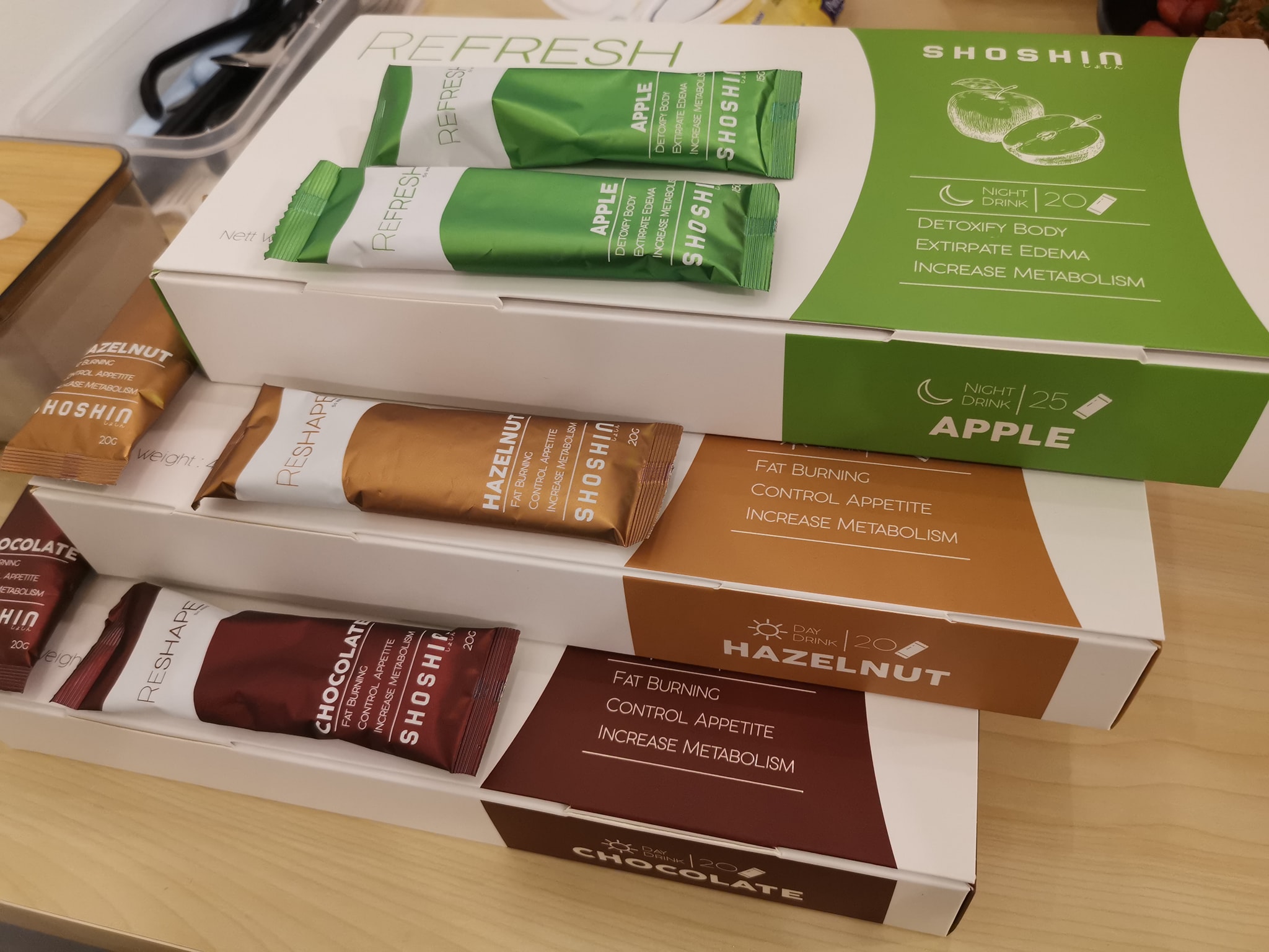 🌟 全马第一最多口味的瘦身饮品，任选 ️ 你想燃脂还是排毒呢？😬🍏☕... - Shoshin 全国总代与招收代理