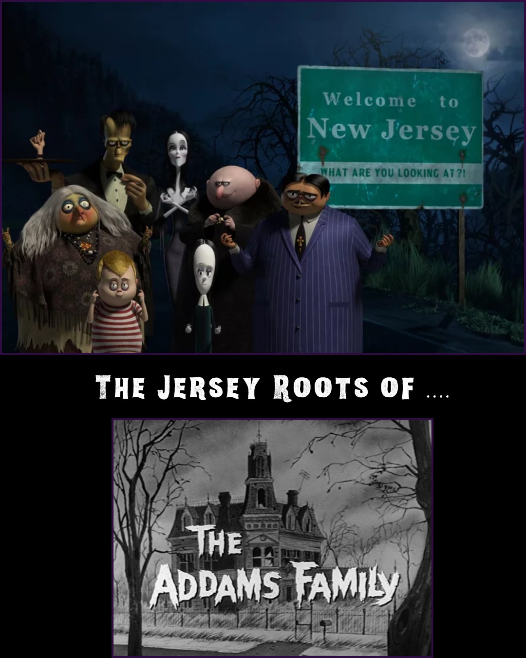 Charles Addams, creator of The Addams Family, born in Westfield, NJ