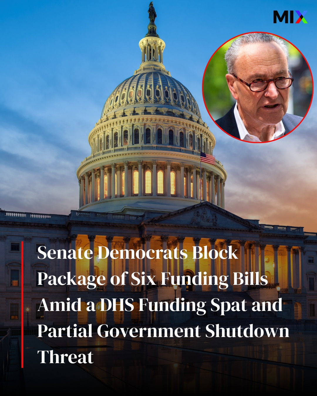 The Mix - Senate Democrats have blocked a package of six funding bills ...