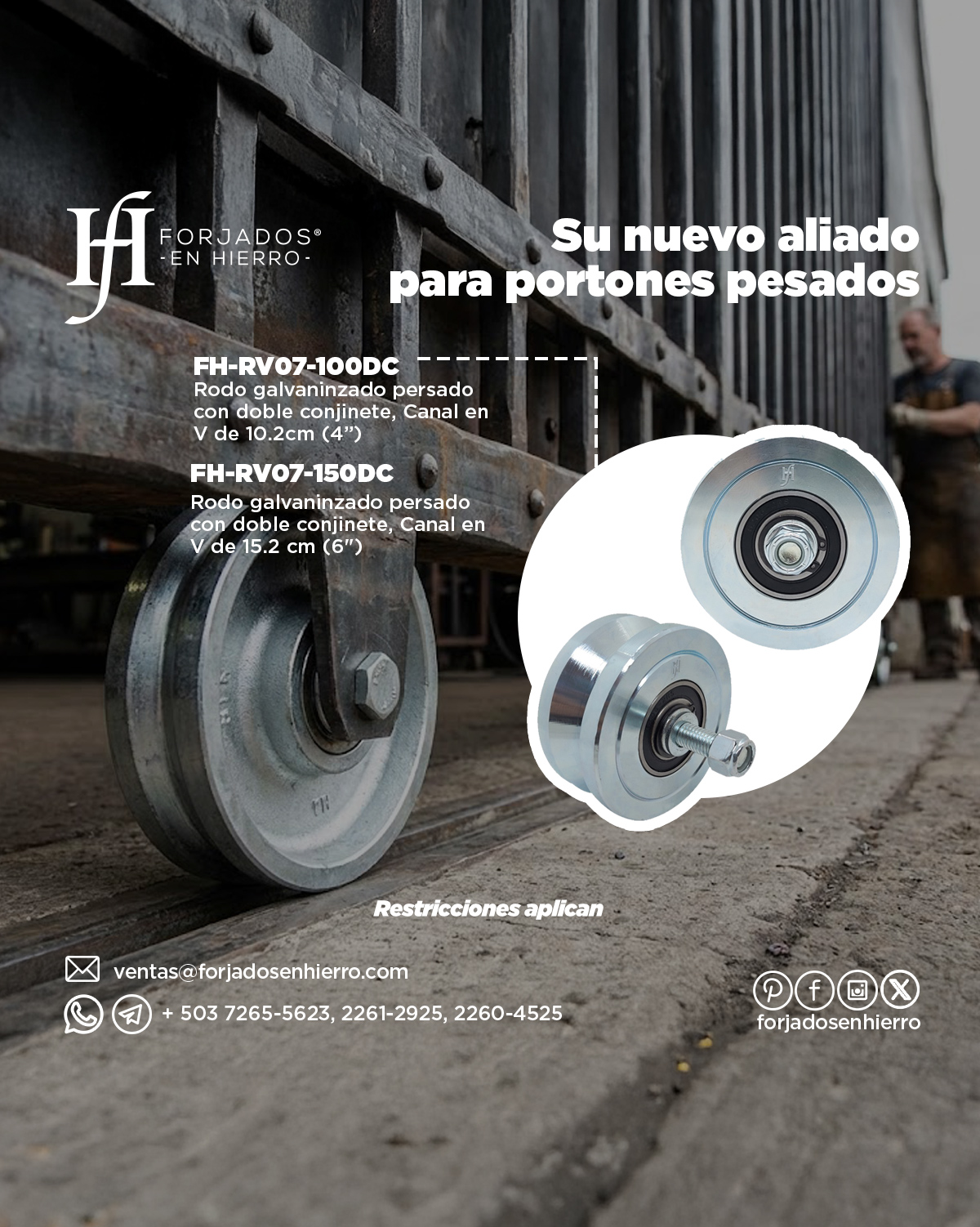 Forjados - Su nuevo aliado para portones pesados ya está aquí: FH-RV07 ...