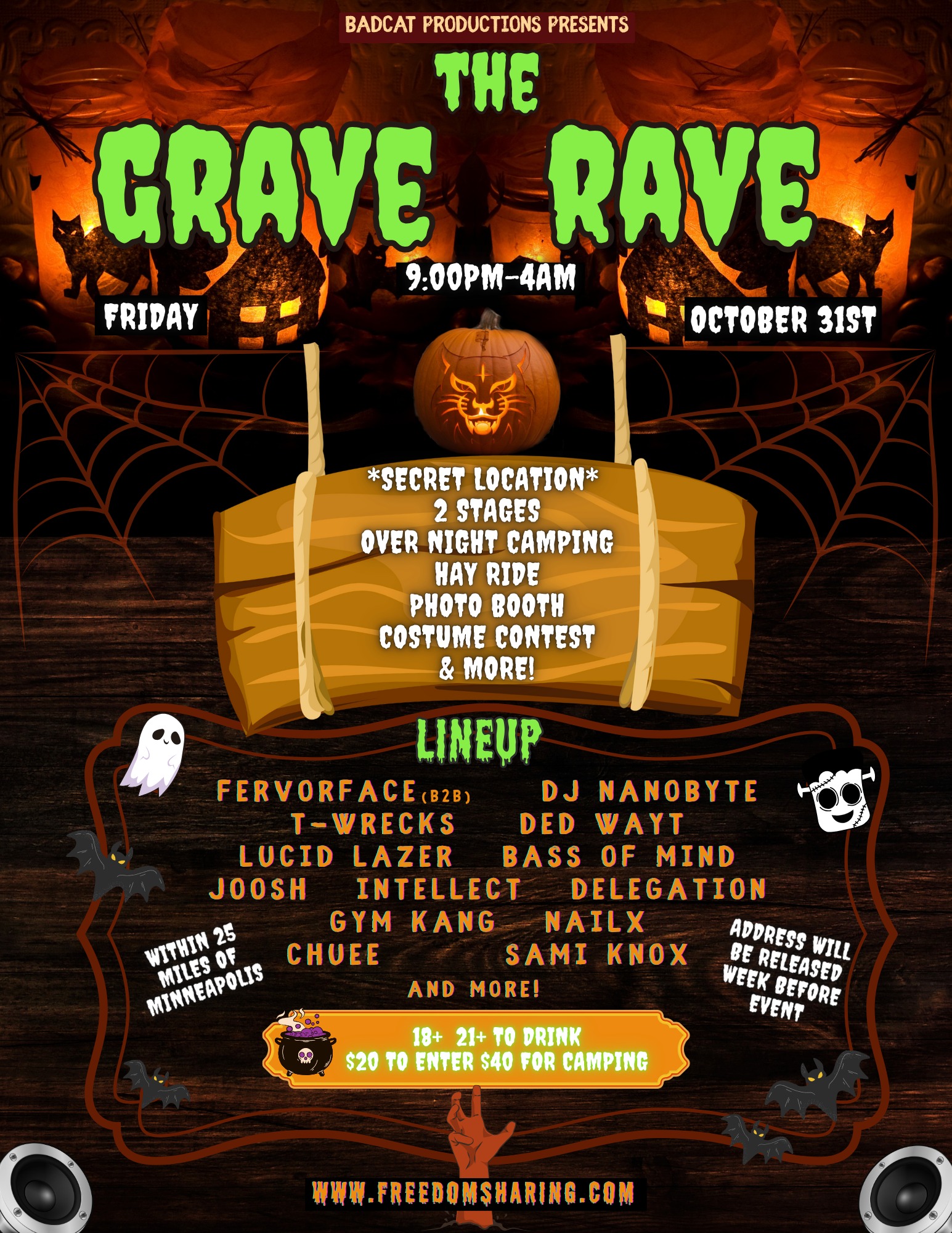 The Grave Rave **2 Stages, Hay Rides, Camping & More**