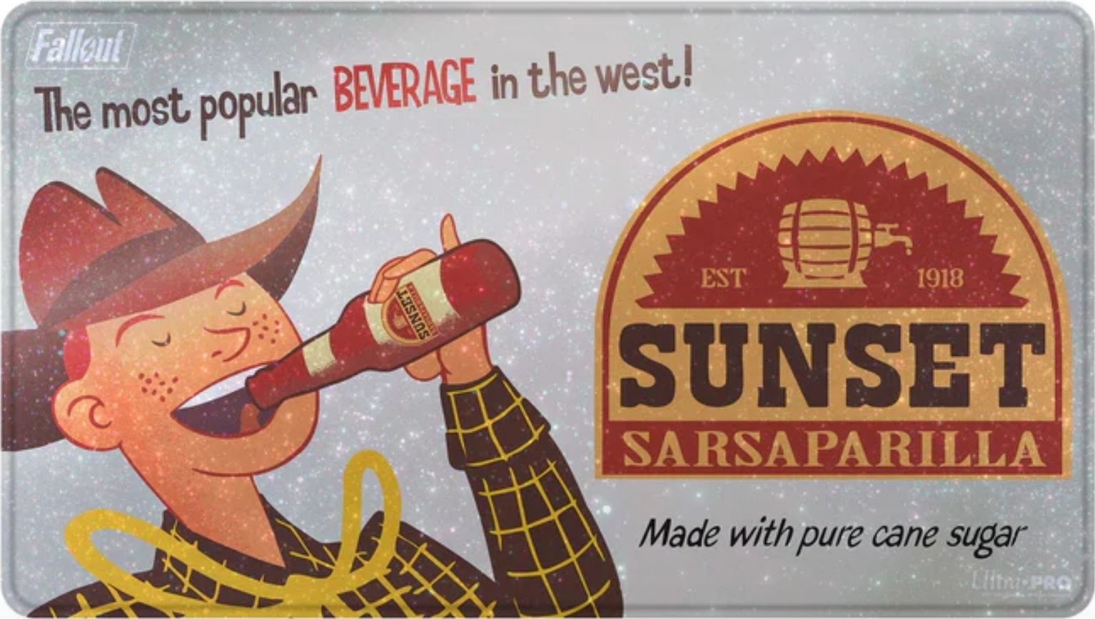 New Fallout Sunset Sarsaparilla HOLOFOIL Playmat Link in comments