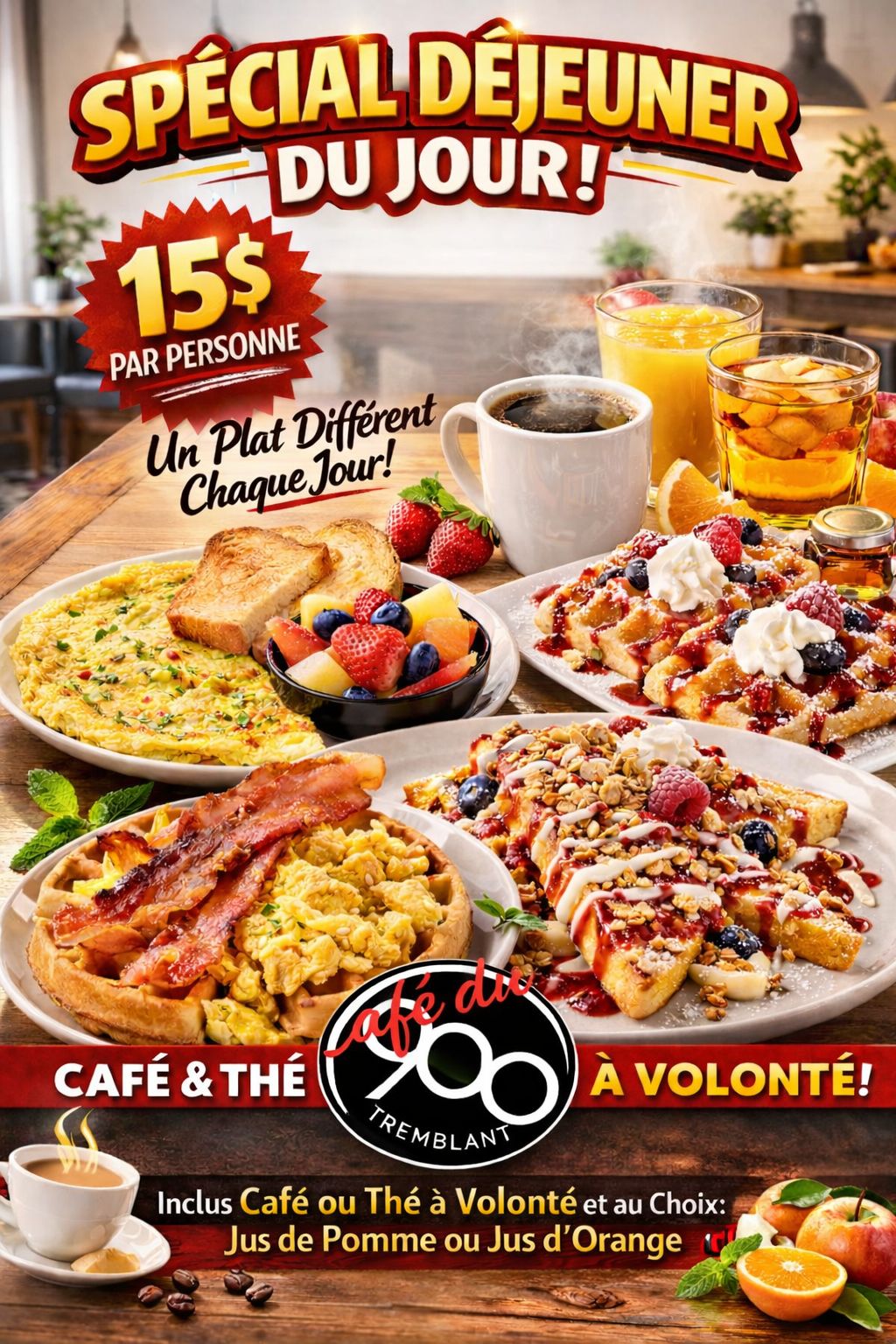 Le - ☕ SPÉCIAL DÉJEUNER — 15$ par personne ⏰ Mercredi à samedi, 9h à ...