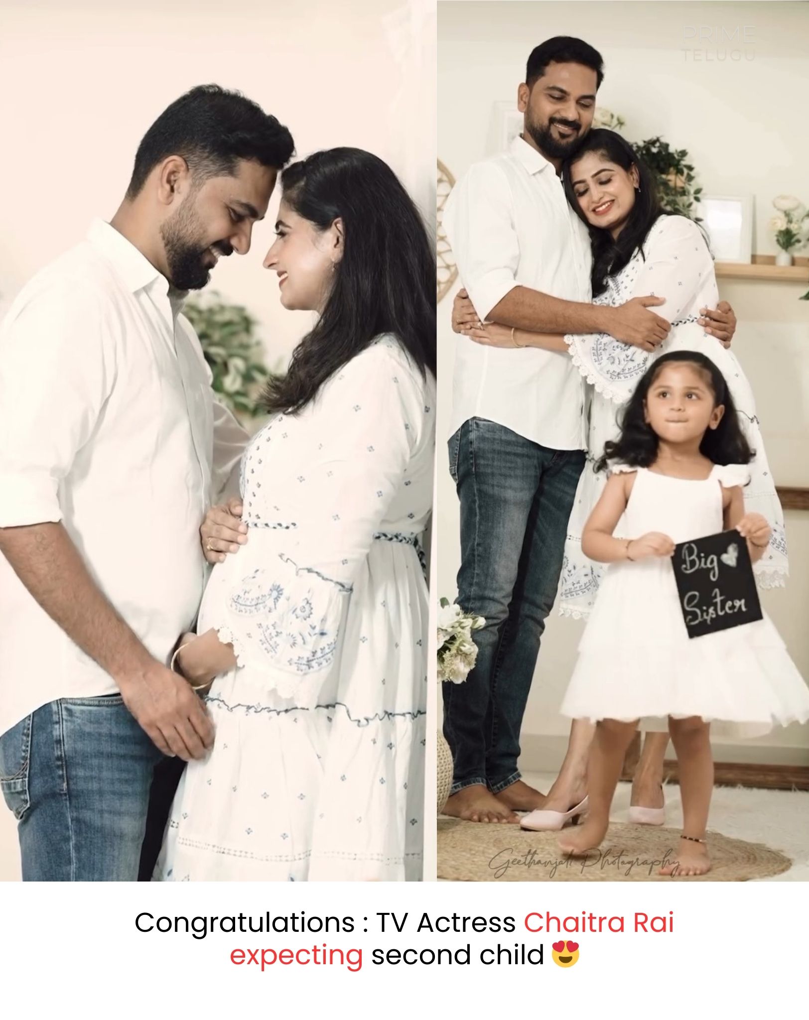 Prime - Congratulations : TV Actress Chaitra Rai expecting second child ...