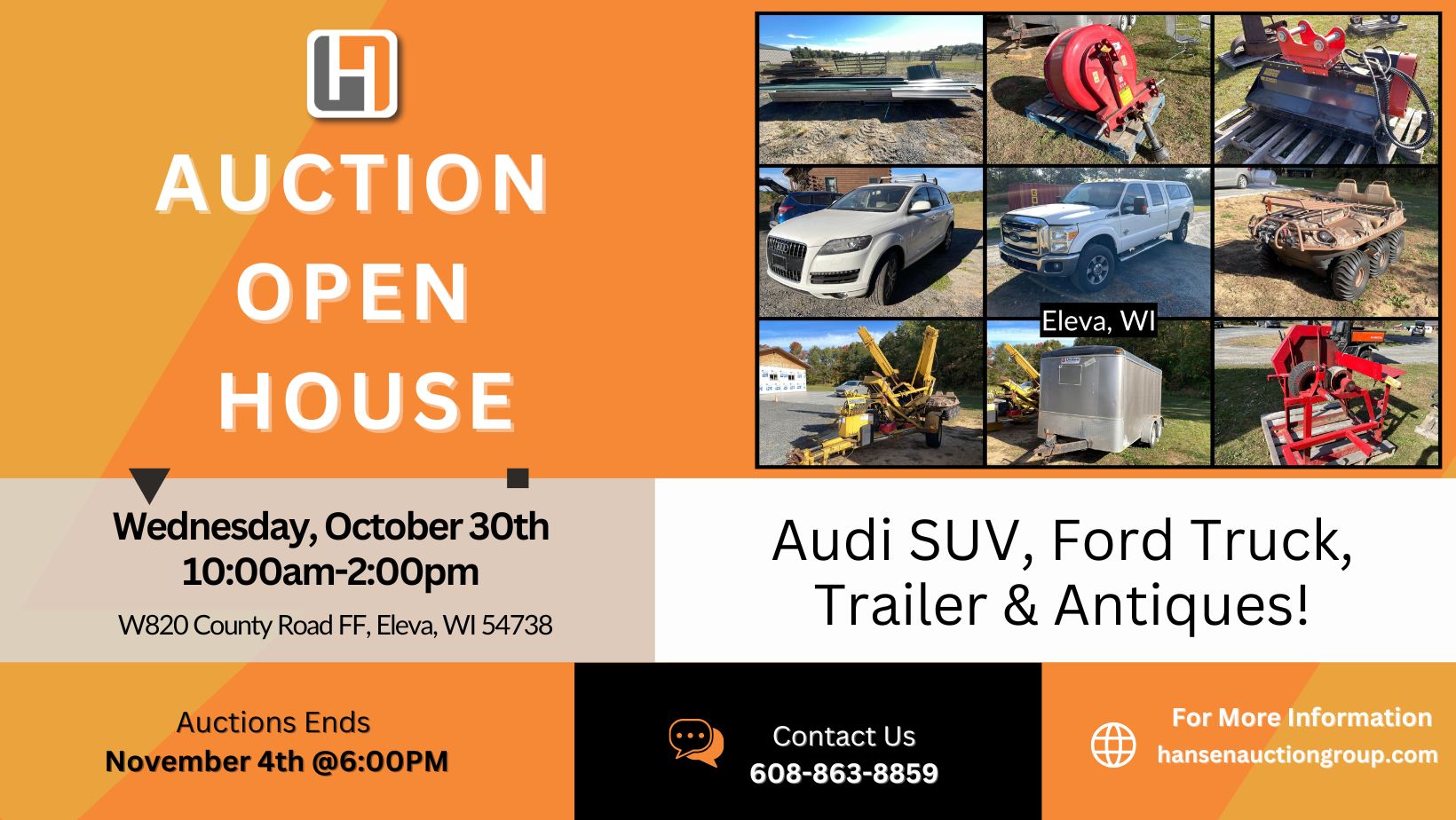 Open House and Auction Preview | Eleva, WI Auction