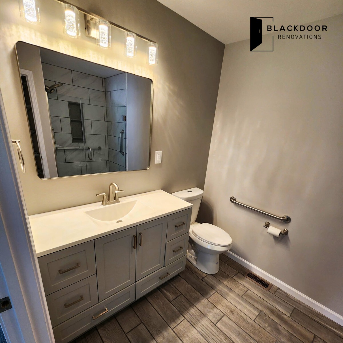 Black - Bathroom Transformation Complete! We’re excited to share this ...