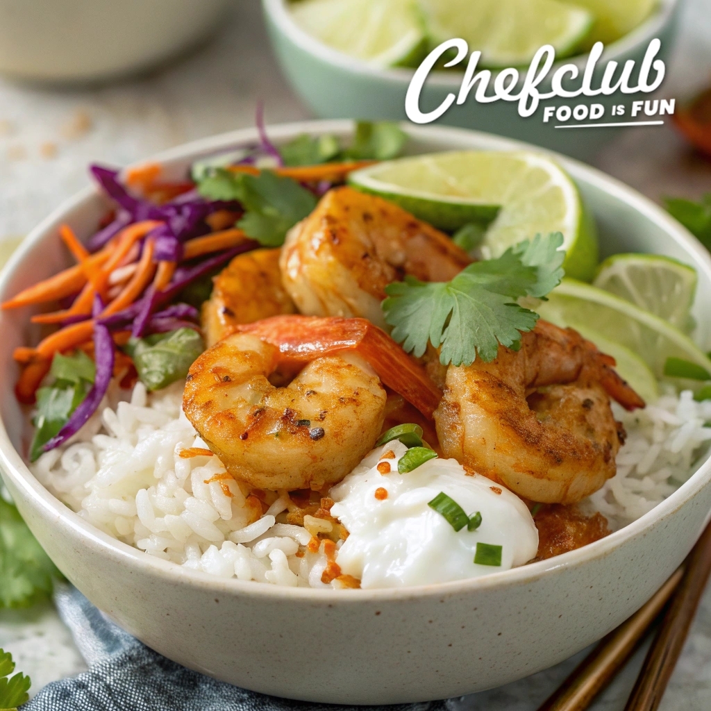 🔥 Spicy Honey Garlic Shrimp Bowls bring... - Chefclub Network | Facebook