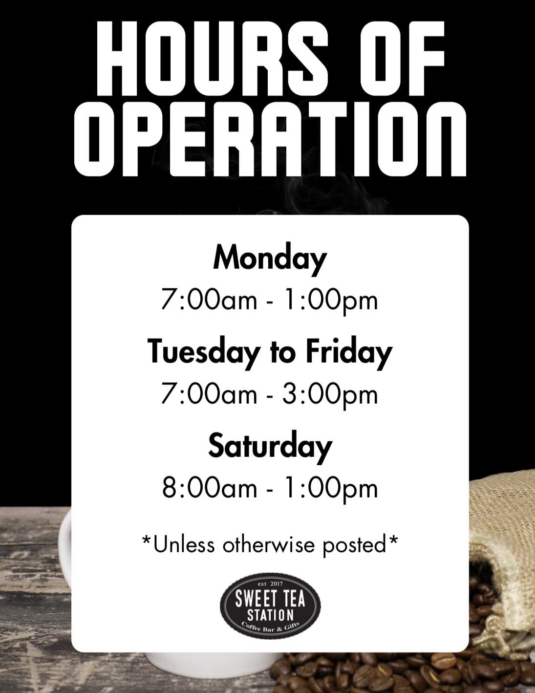 Sweet - January Hours! Back to school and work on Monday! We can help ...