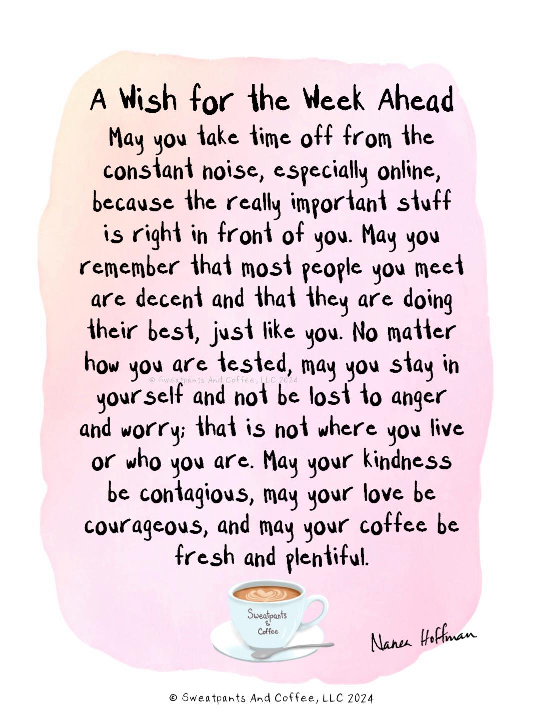 Sweatpants - A wish for the week ahead ♥️ ~ Nanea | Facebook