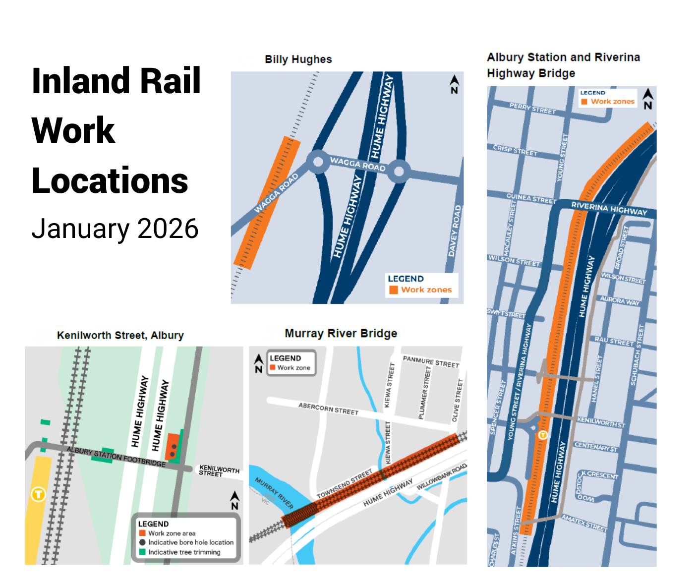 AlburyCity - Inland Rail Update: January Works From... | Facebook