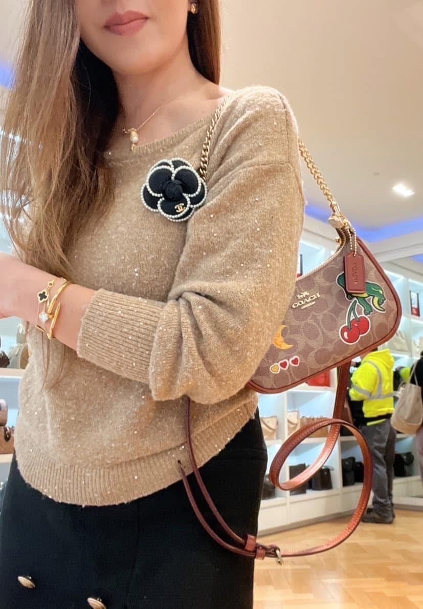 COACH C6583 THOMPSON SMALL MAP BAG IN SIGNATURE JACQUARD WITH