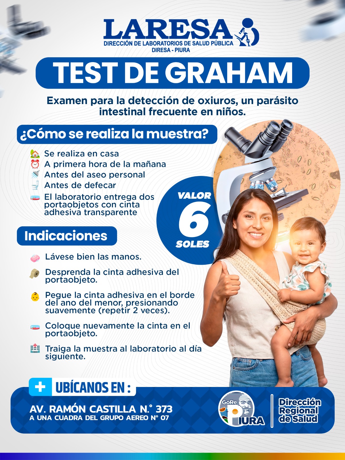Diresa - 🧪👧 𝐃𝐞𝐭𝐞𝐜𝐭𝐚 𝐨𝐱𝐢𝐮𝐫𝐨𝐬 𝐚 𝐭𝐢𝐞𝐦𝐩𝐨 𝐜𝐨𝐧 𝐞𝐥 𝐓𝐞𝐬𝐭 𝐝𝐞 𝐆𝐫𝐚𝐡𝐚𝐦 El ...