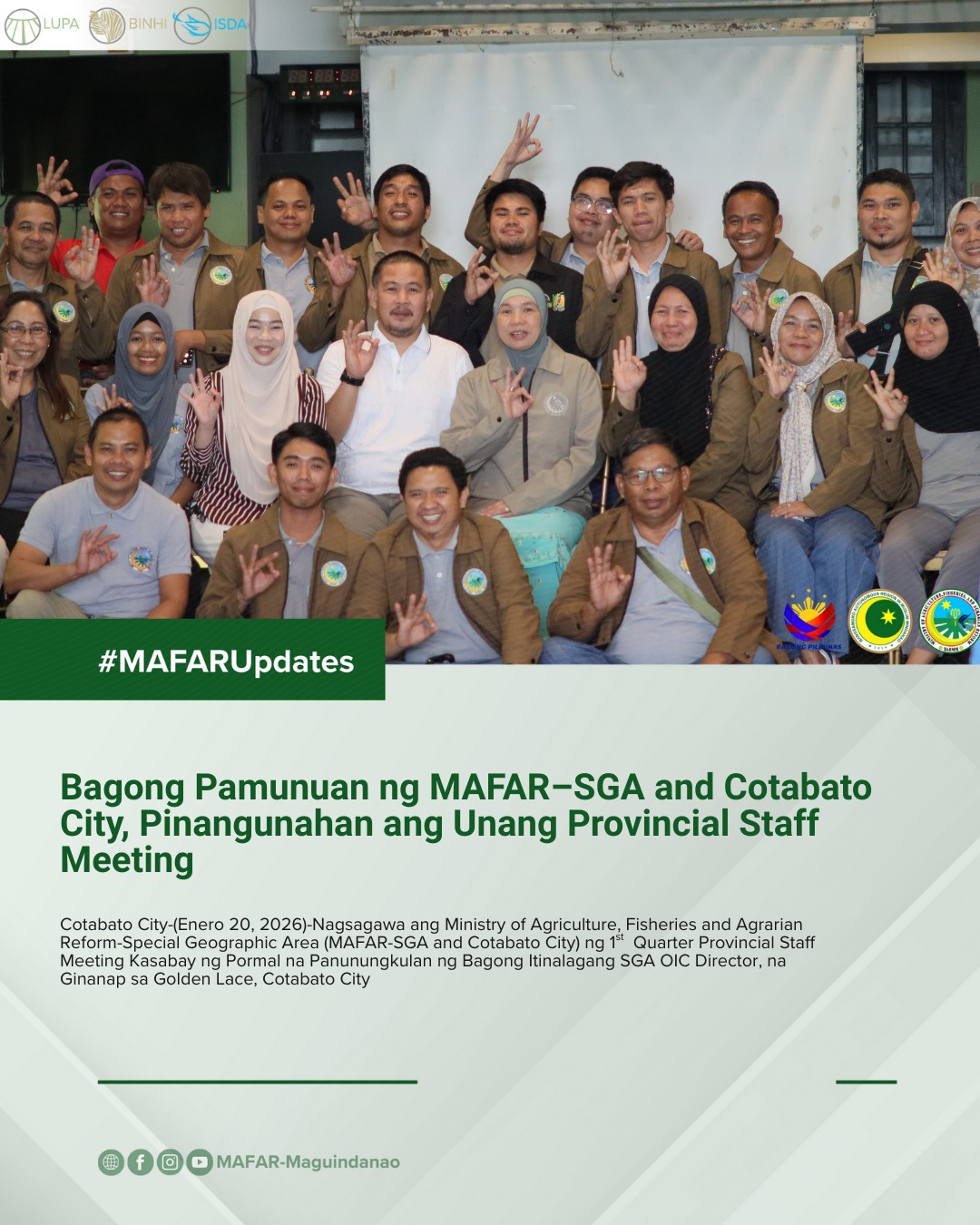 𝐁𝐚𝐠𝐨𝐧𝐠 𝐏𝐚𝐦𝐮𝐧𝐮𝐚𝐧 𝐧𝐠 𝐌𝐀𝐅𝐀𝐑–𝐒𝐆𝐀 𝐚𝐧𝐝... - MAFAR -Maguindanao | Facebook