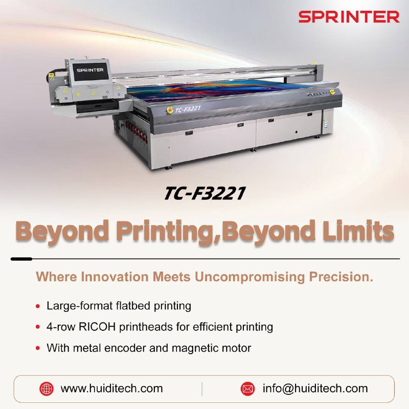Sprinter - SPRINTER F3221 UV Flatbed Printer 🚀 Beyond... | Facebook