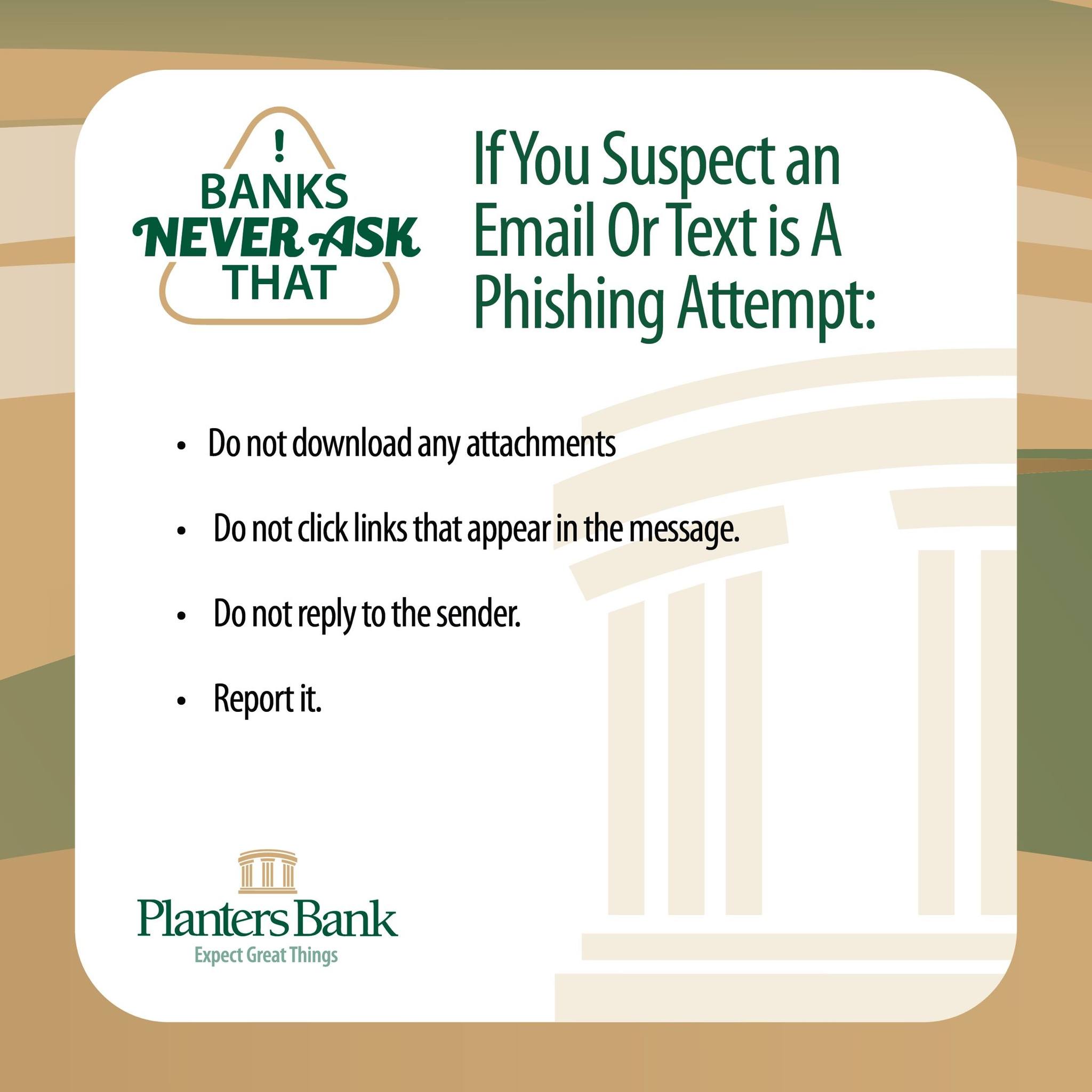 Planters - Stay safe from scams with these tips! Help fight scammers by ...