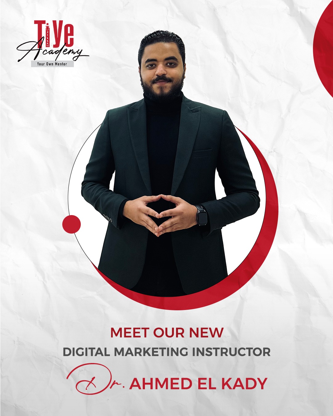 Tiye - Big news! Tiye Academy is excited to announce that Dr. Ahmed El ...
