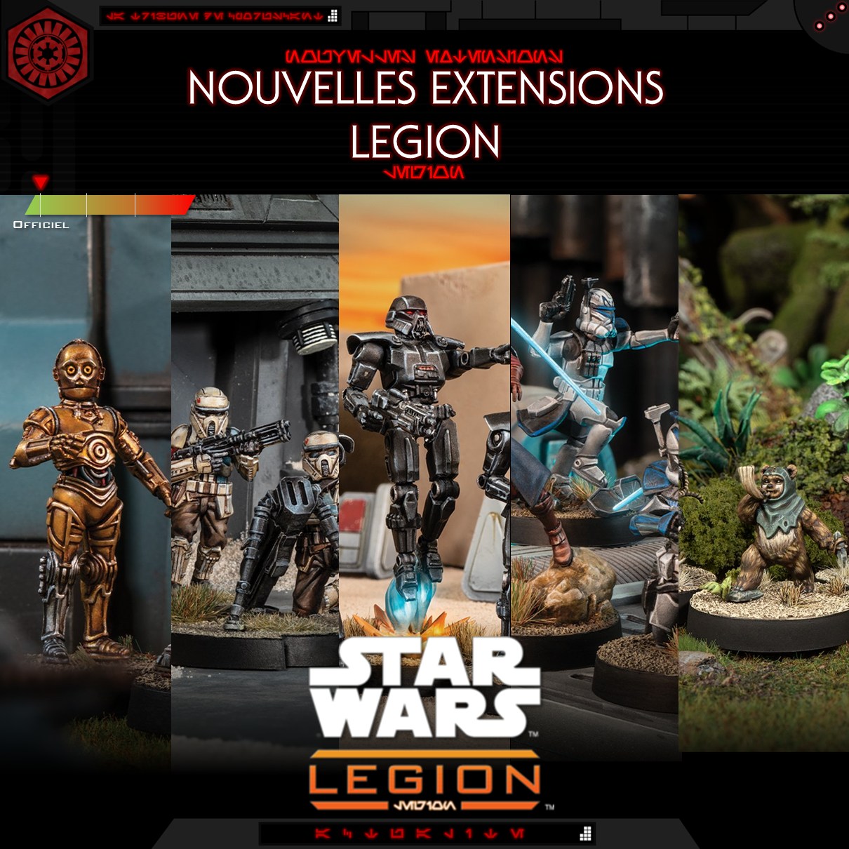 Atomic Mass Games – Extension Range Troopers Pour Star Wars Legion, 7 Figurines Impériales Avec Armes Lourdes Et Cartes D'amélioration