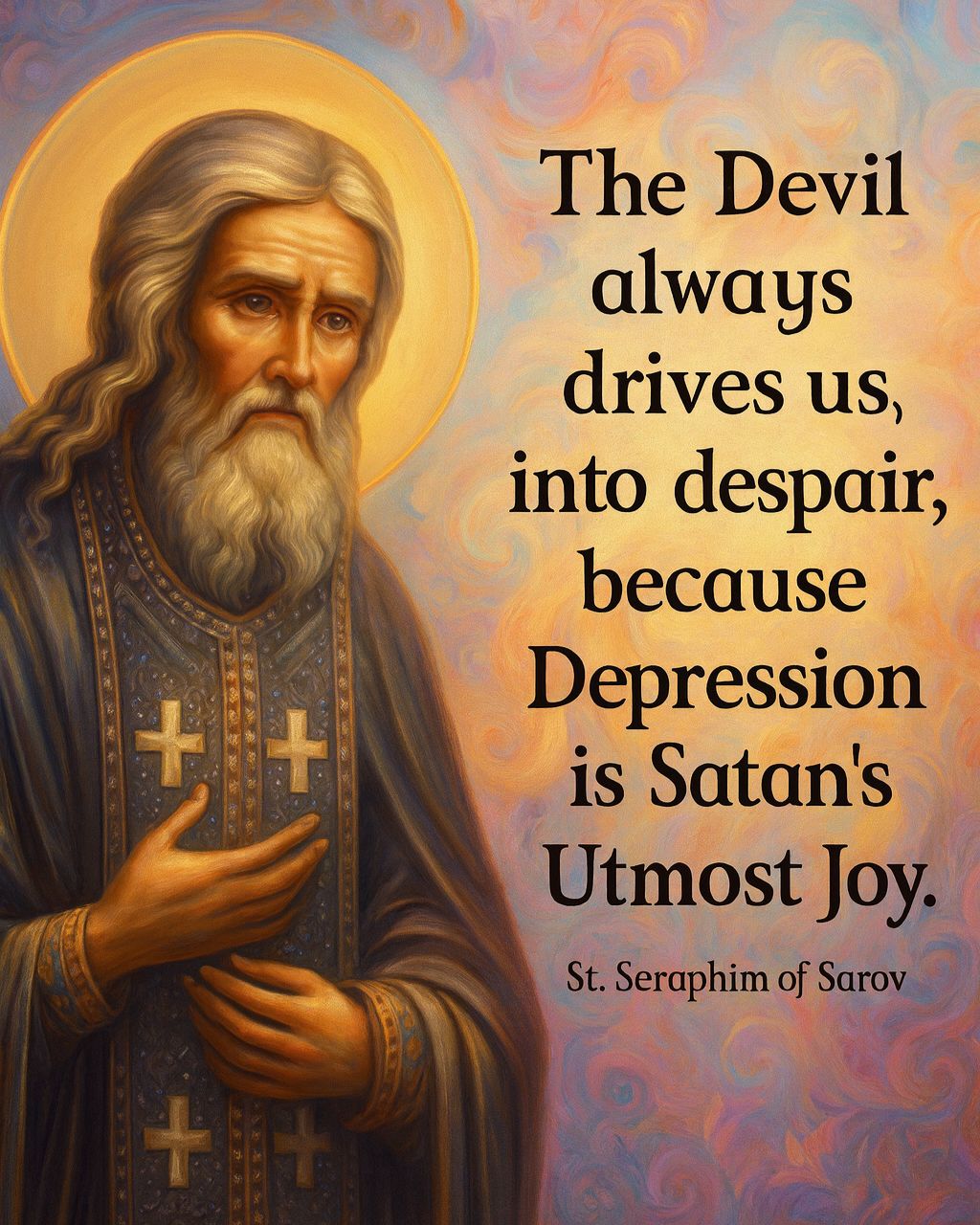The Divine - The Devil always drives us into despair, because ...