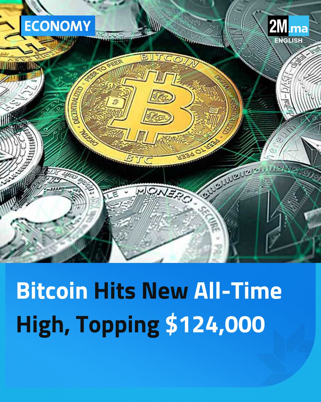 2M.ma - Bitcoin reached a new all-time high Thursday... | Facebook