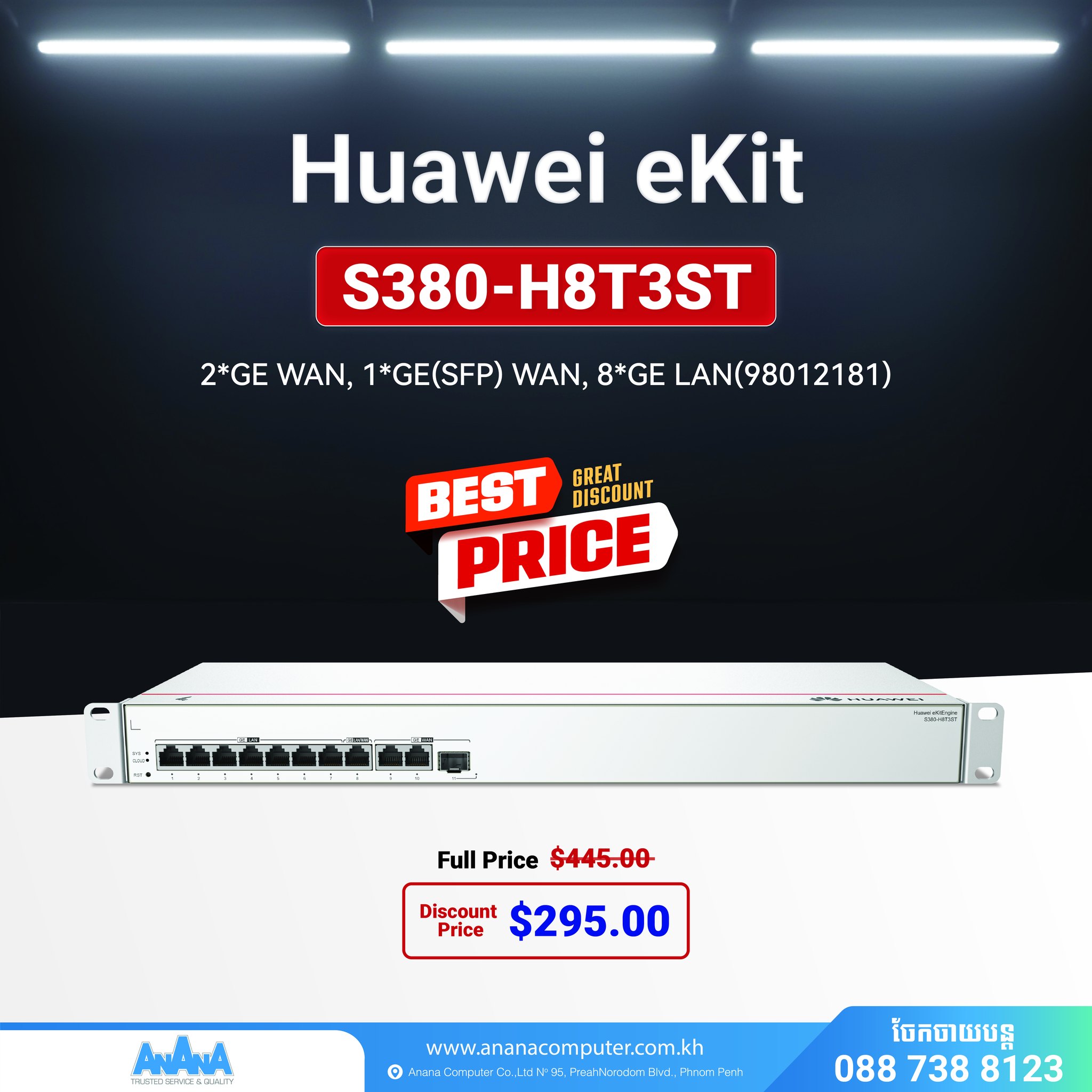 AnAnA - 🖧 Huawei eKit S380-H8T3ST 🚀 🔗 8 Gigabit Ethernet ports 🚀 ...