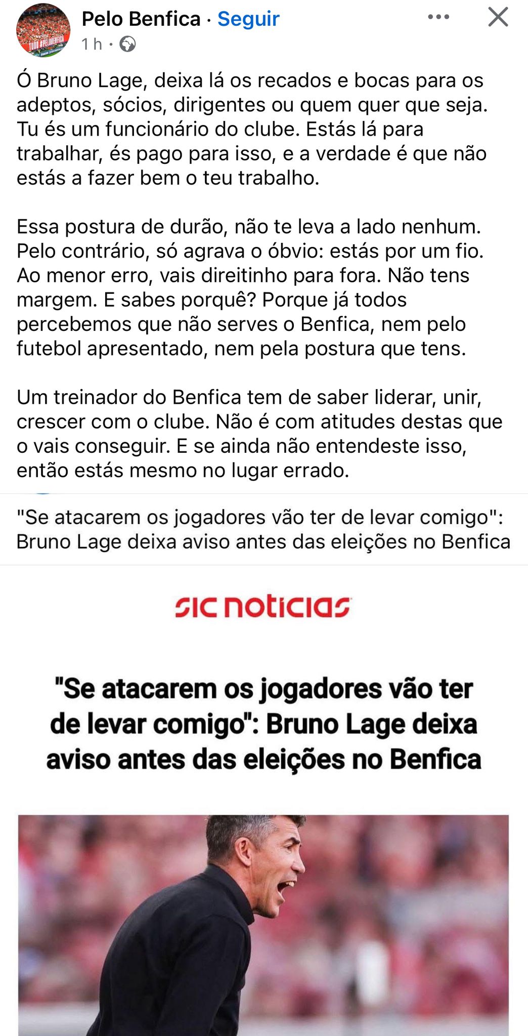 Hugo Gil e Benfica