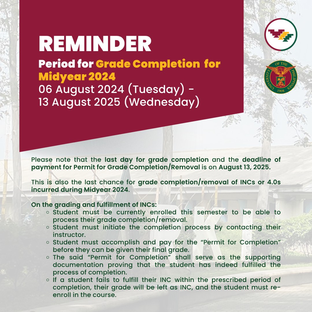 UP - Please note that the last day for grade completion and the ...