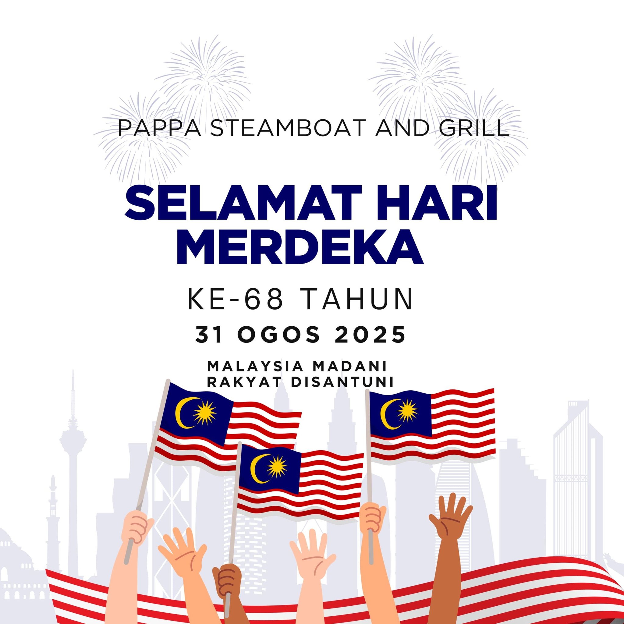 Pappa - 🇲🇾🇲🇾🇲🇾 Merdeka! Merdeka! Merdeka! SELAMAT HARI MERDEKA ke-68 ...