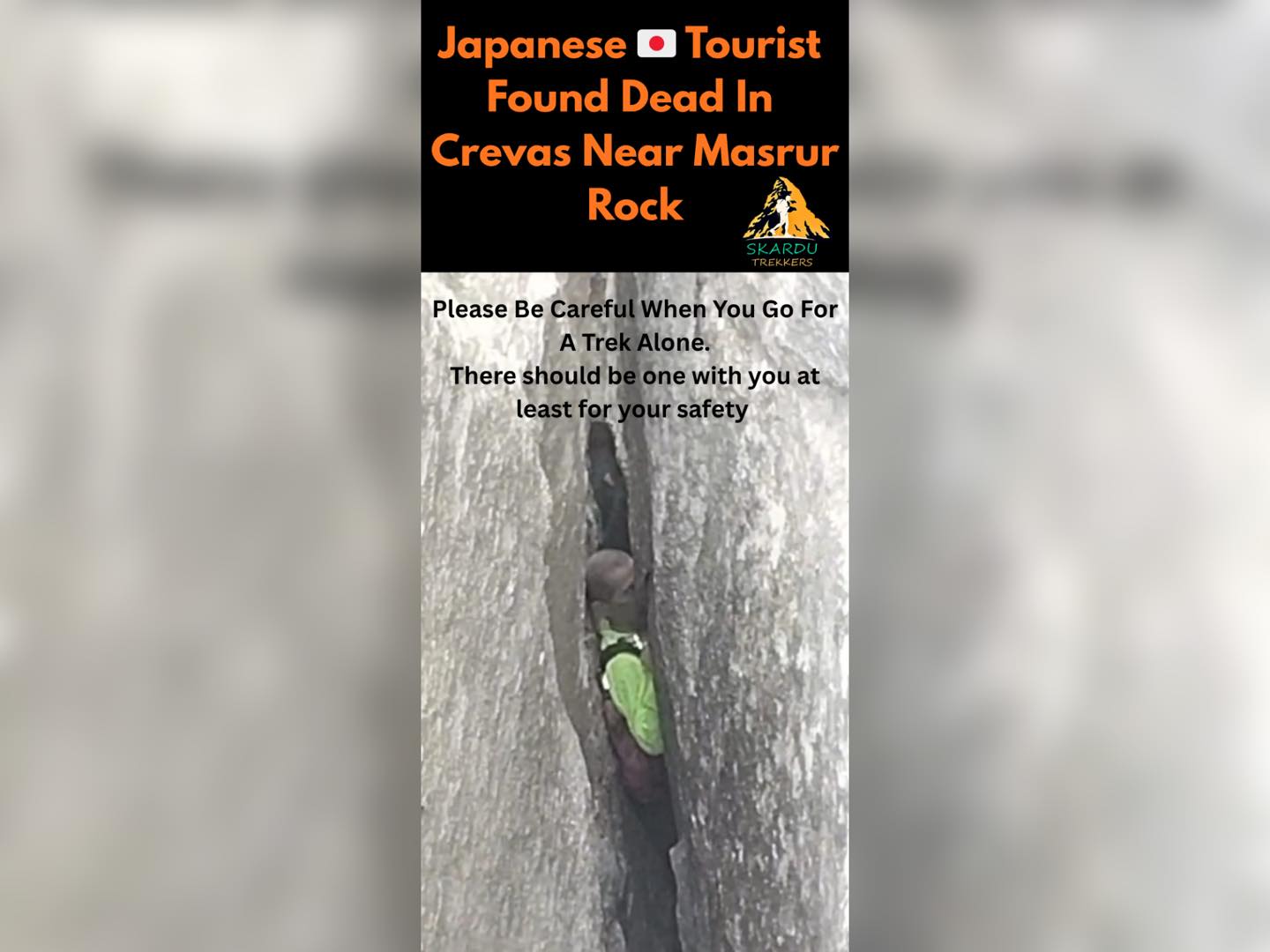 Skardu - A Japanese tourist was found dead after reportedly