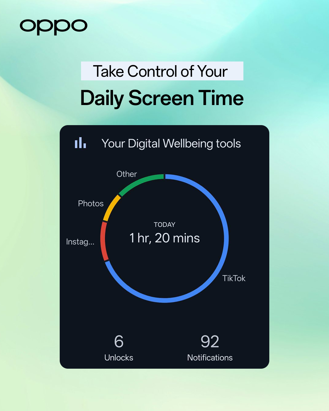 OPPO - Stay in control of your screen time 📱 Go to Settings > Digital ...