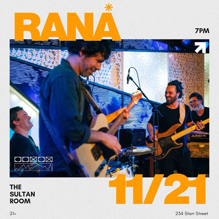 Scott - RANA returns to The Sultan Room. AGAIN! Last year this was one ...