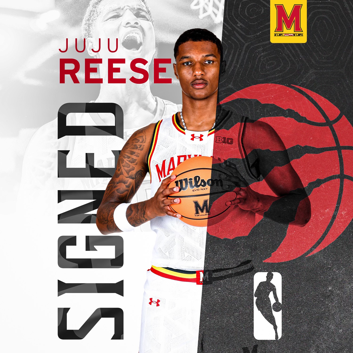 Maryland - Congrats to Juju on signing with the Toronto Raptors! | Facebook
