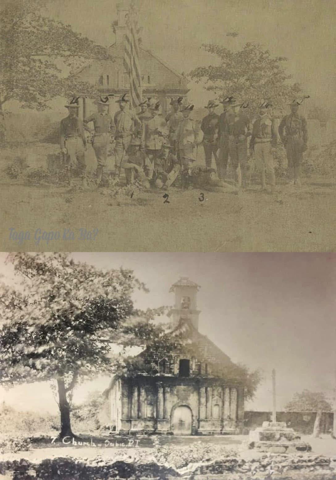 TAGA - The structure behind the US soldiers (top photo) has been ...