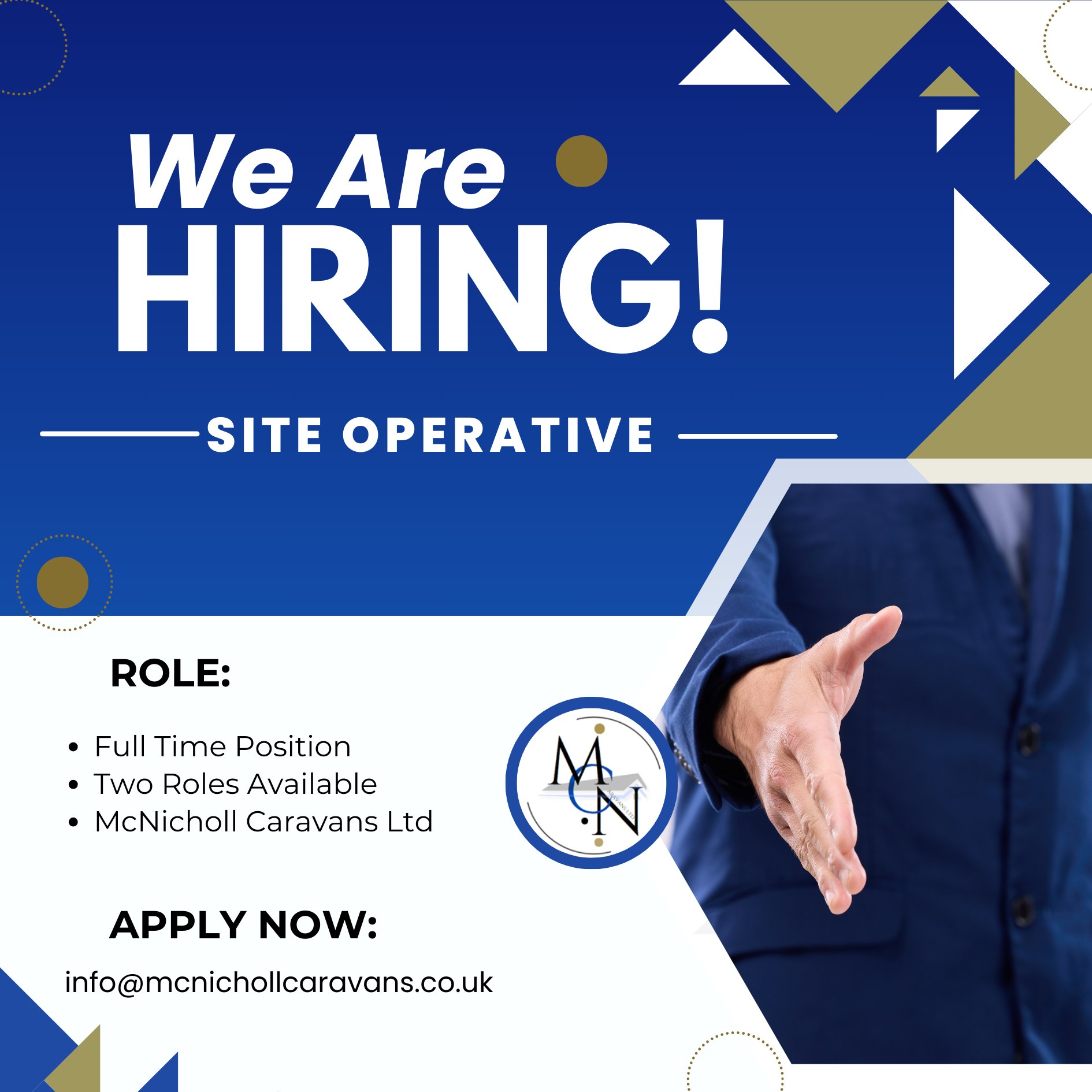 McNicholl - 🚨 We’re Hiring – Join the McNicholl Caravans Team! 🚨 We're ...