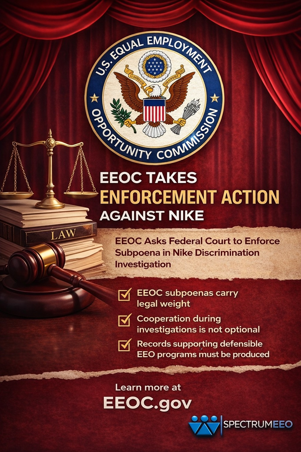 Spectrum EEO - ⚖️ EEO Enforcement in Action The EEOC has... | Facebook