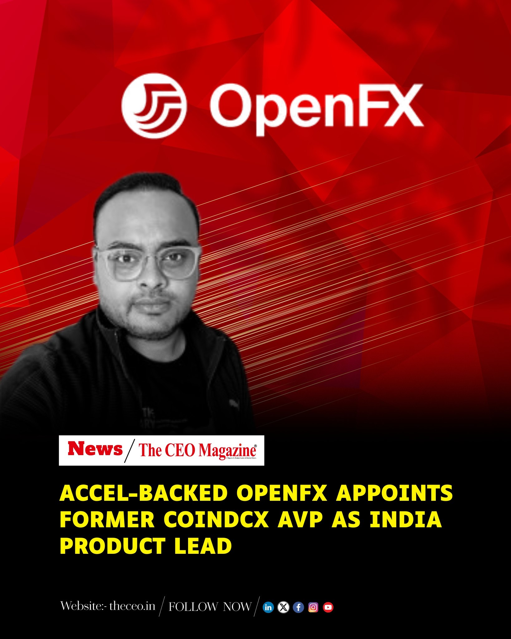 The CEO - Fintech infrastructure startup OpenFX has strengthened its ...