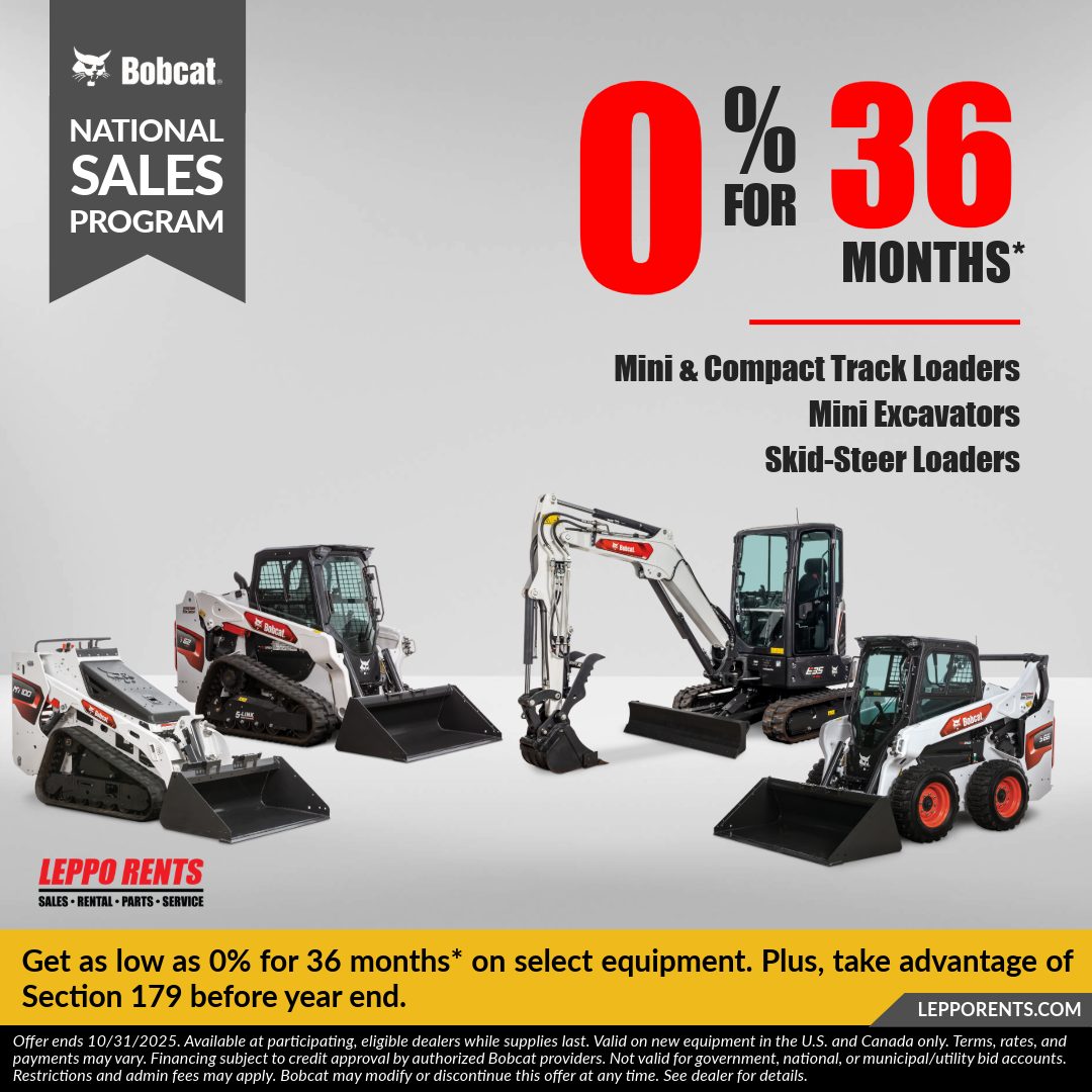Leppo - For a limited time, finance Bobcat loaders and excavators at 0% ...