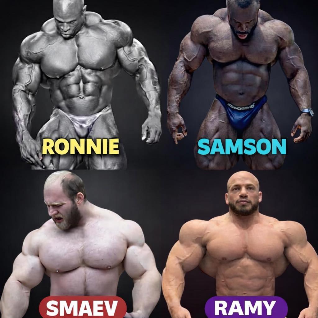 Bodybuilding - A powerful collage featuring four elite bodybuilding ...