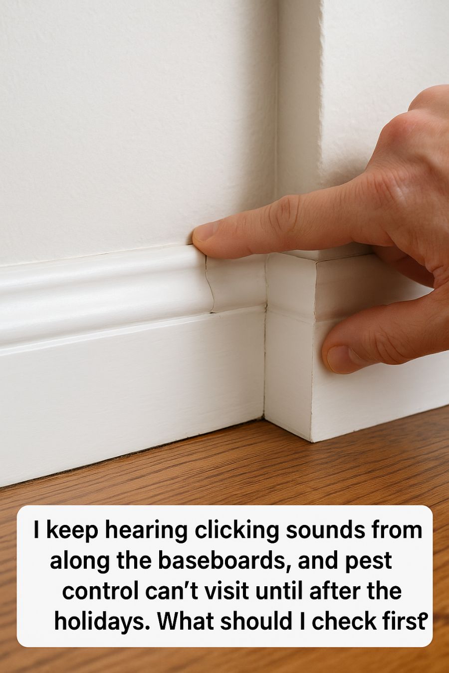 Tips - I keep hearing clicking sounds from along the baseboards, and ...