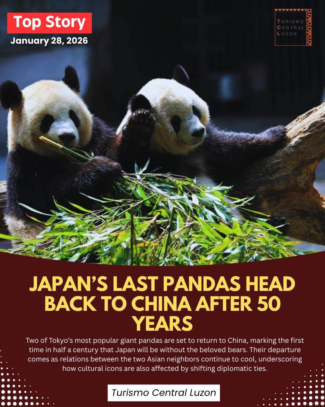 Japan is about to lose a familiar... - Turismo Central Luzon | Facebook