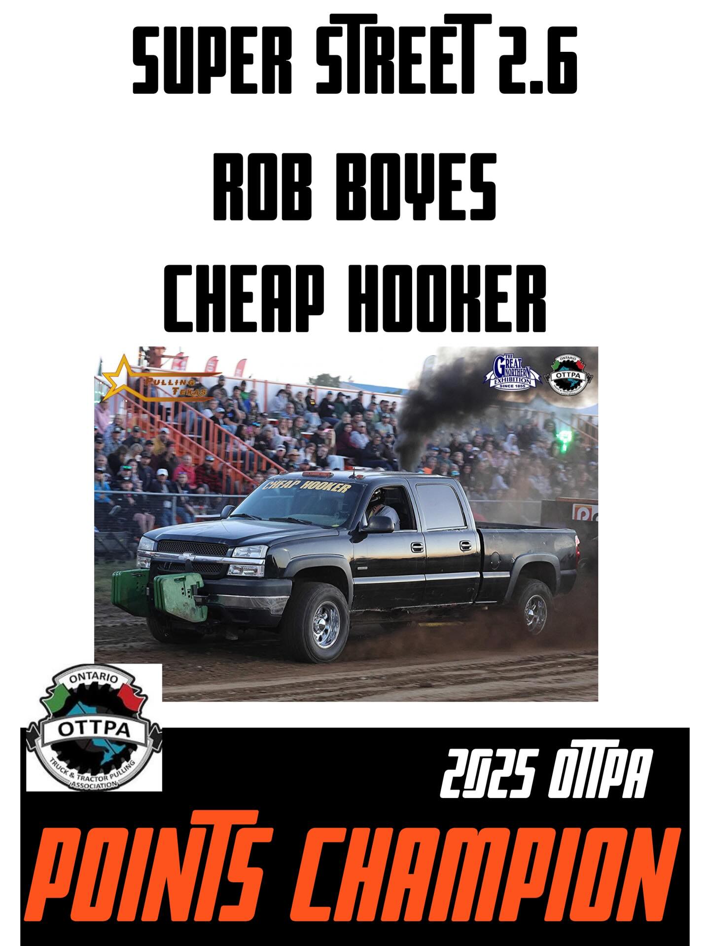 Congratulations to Rob... - Ontario Truck and Tractor Pulling | Facebook