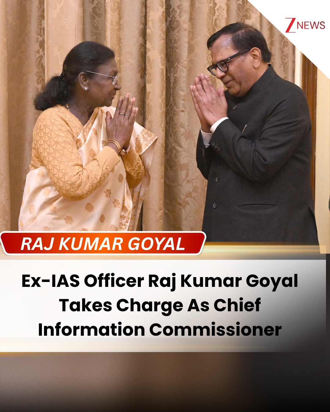 Zee - Ex- IAS Officer Raj Kumar Goyal Takes Charge As Chief Information ...