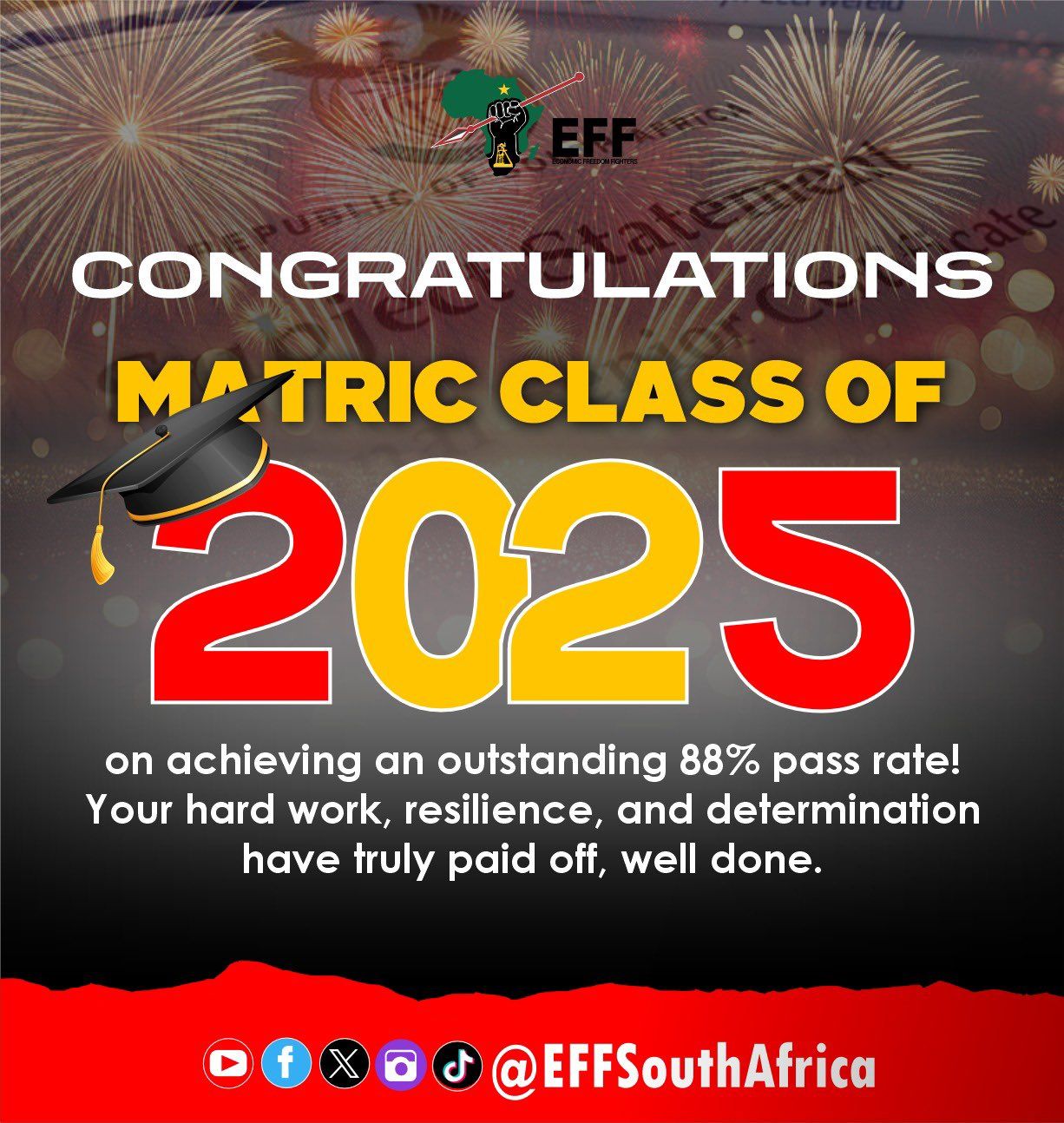 EFF KZN - Congratulations To The Matric Class Of 2025 For... | Facebook