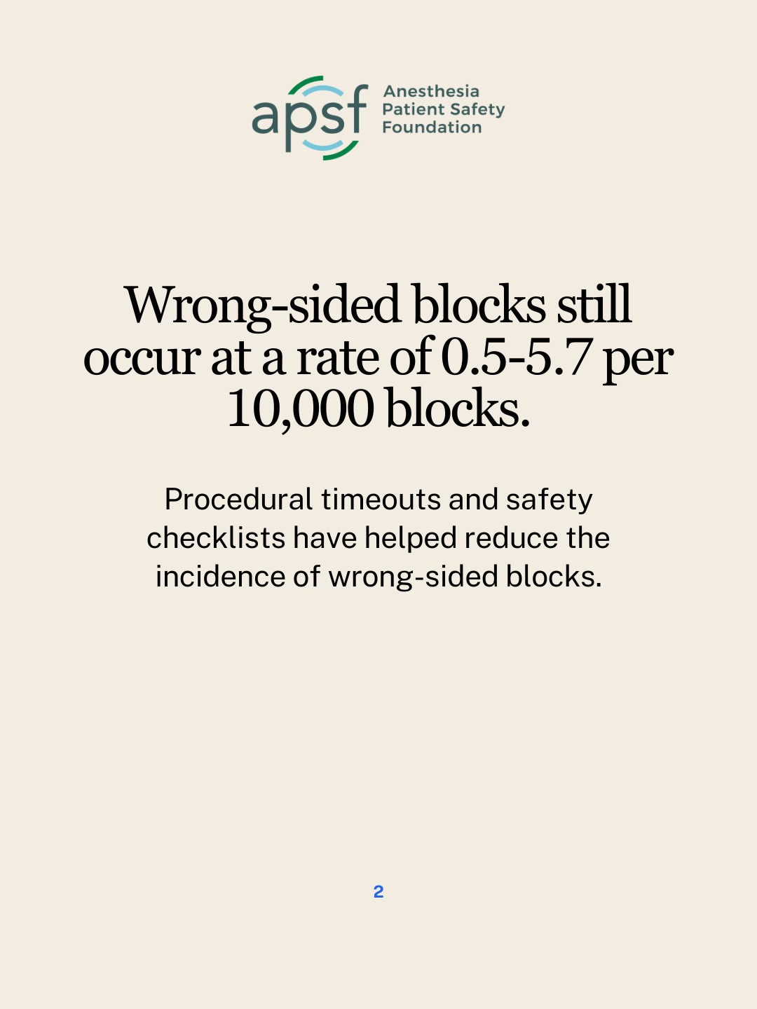 Anesthesia... - Anesthesia Patient Safety Foundation (APSF)