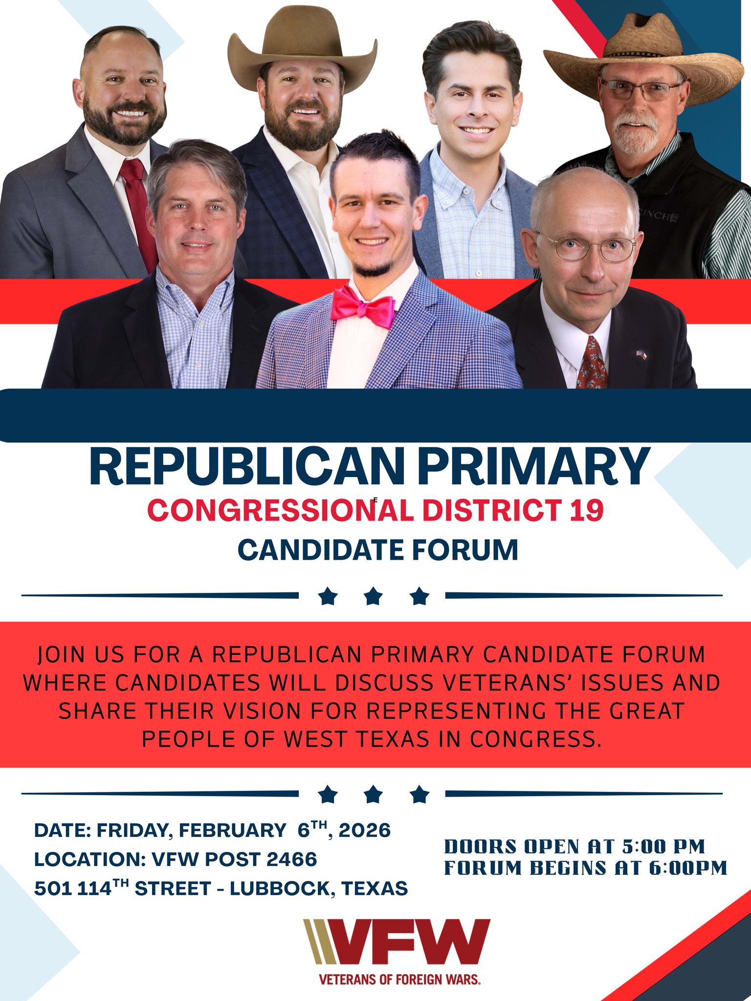 Rescheduled Republican Primary Congressional District 19 Candidate Forum