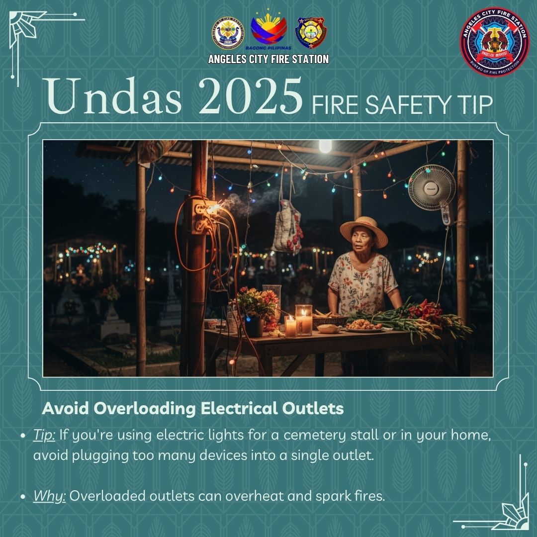 Angeles - 🔥UNDAS 2025 FIRE SAFETY TIP🕯️🙏 Avoid Overloading Electrical ...