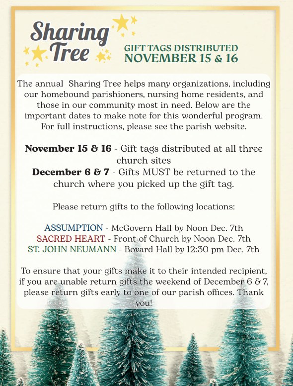 🎁Sharing Tree... - Sacred Heart Church - Regina Coeli Parish | Facebook
