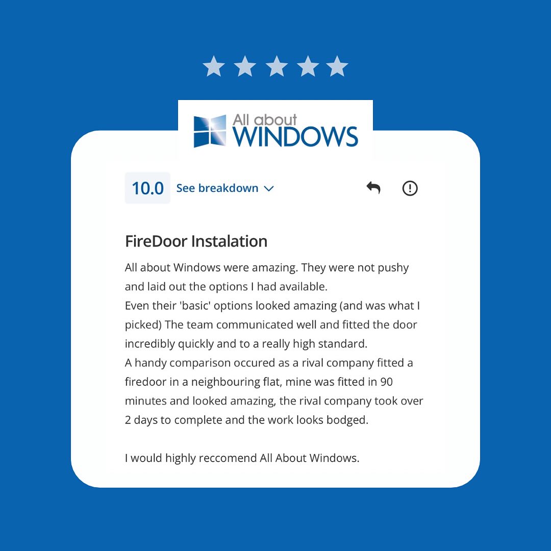🔥 Need fire doors installed? We’ve got... - All About Windows | Facebook